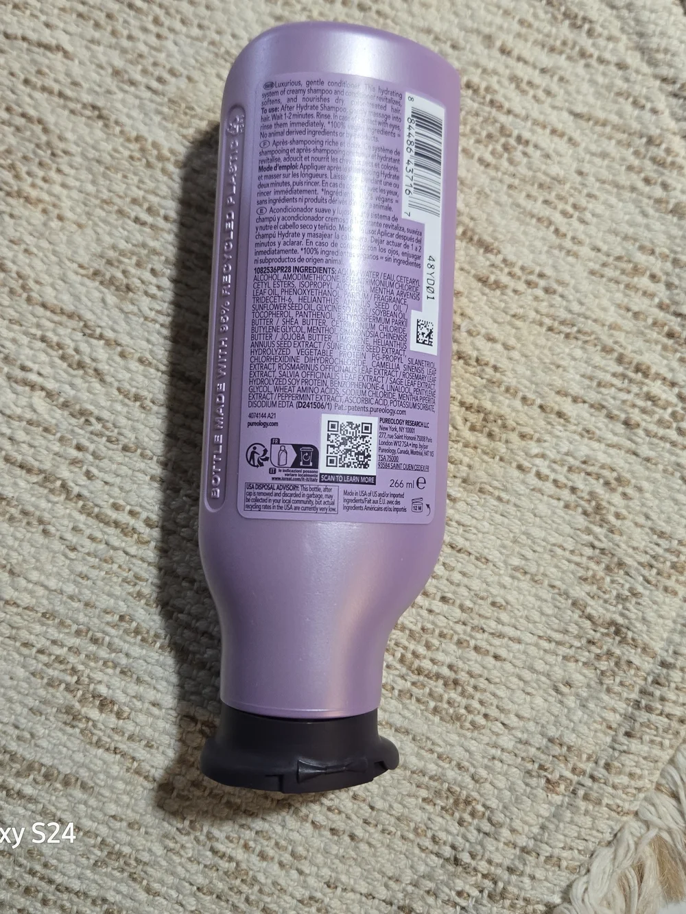 Pureology Hydrate Conditioner - Lavender Purple Bottle